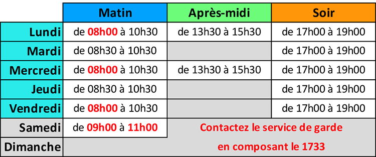 Horaire